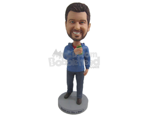 Custom Bobblehead Handsome Dude Wearing A Sweatshirt And Jeans With Casual Shoes On - Leisure & Casual Casual Males Personalized Bobblehead & Cake Topper Custom Bobblehead Handsome Dude Wearing A Sweatshirt And Jeans With Casual Shoes On - Leisure & Casual Casual Males Personalized Bobblehead & Cake Topper